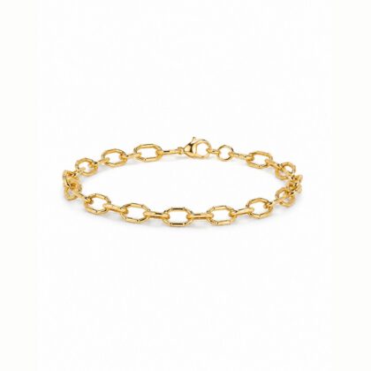 Sienna Sculpted Link Gold Bracelet