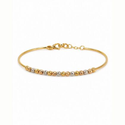 Liora Tri-Color Beaded Baby Bangle