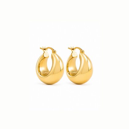 Celeste Dome Hoop Earrings