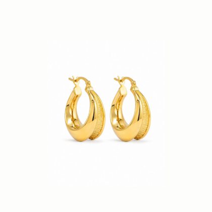 Luna Oval Hoop Earrings