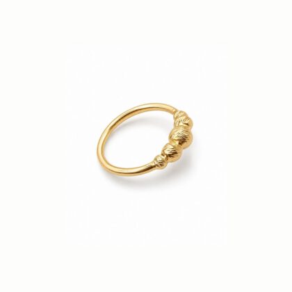 Aurora Beaded Gold Ring